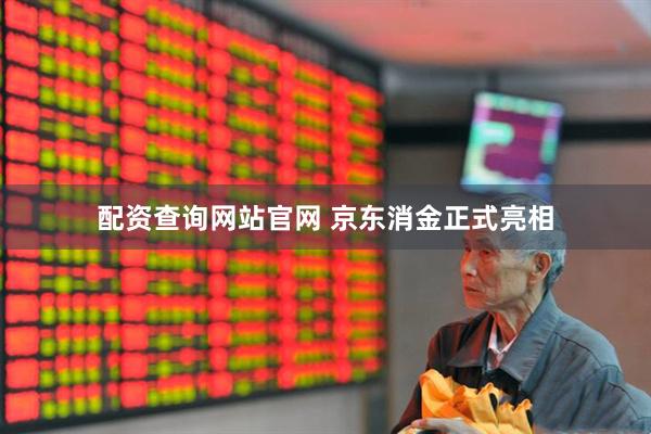 配资查询网站官网 京东消金正式亮相